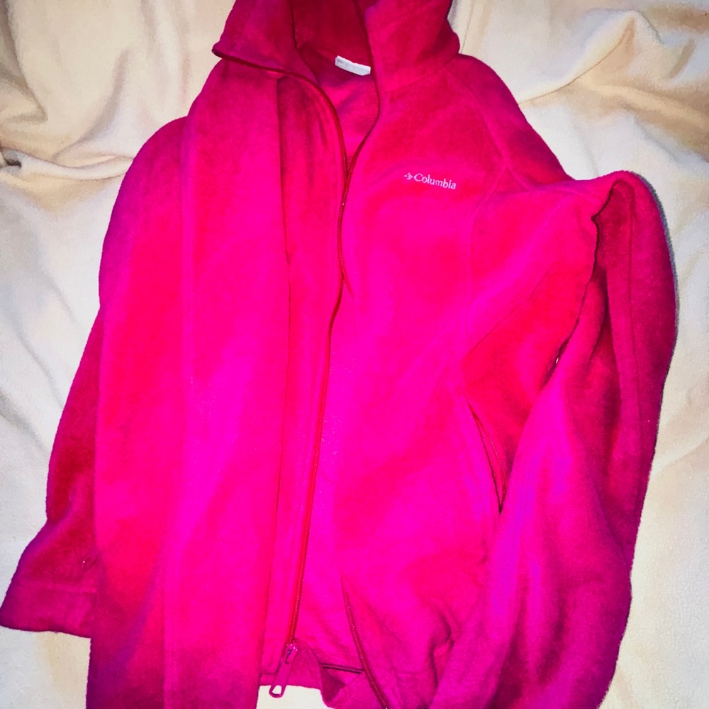 Columbia Magenta Fleece Outerwear